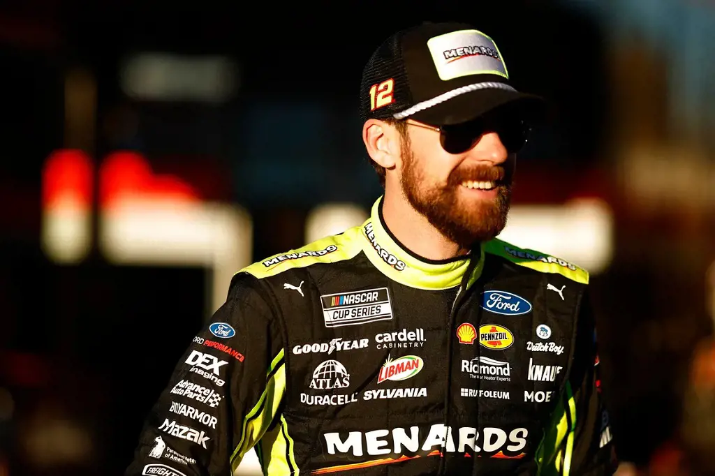 Ryan puts on a grin smile after winning the Nascar All-Star race.