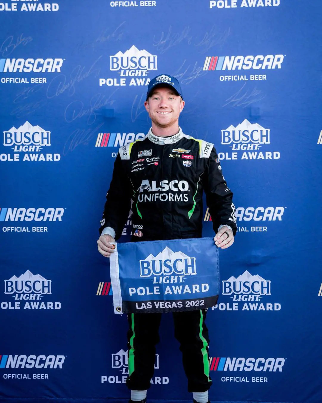 Tyler attending Busch Light Pole Award at Las Vegas, Nevada on October 16, 2022. 