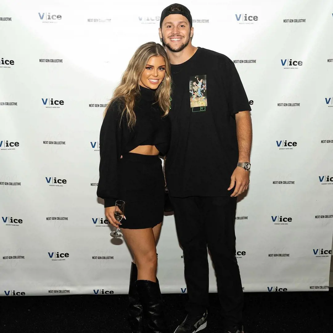 Brittany and Josh attending Vice's whisky wine event in October 2021