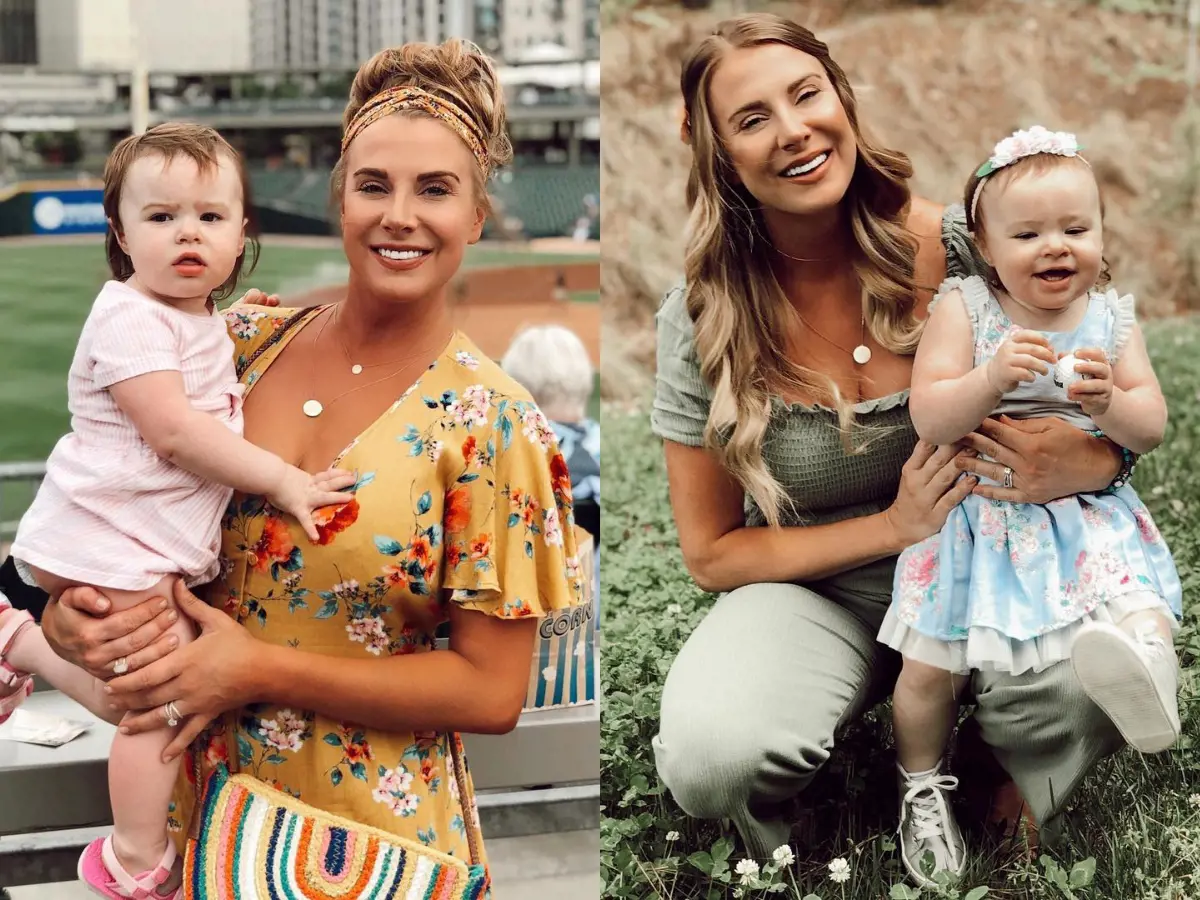 (Left) Kaitlyn and Kadence at BB&T Ballpark on June 7, 2019