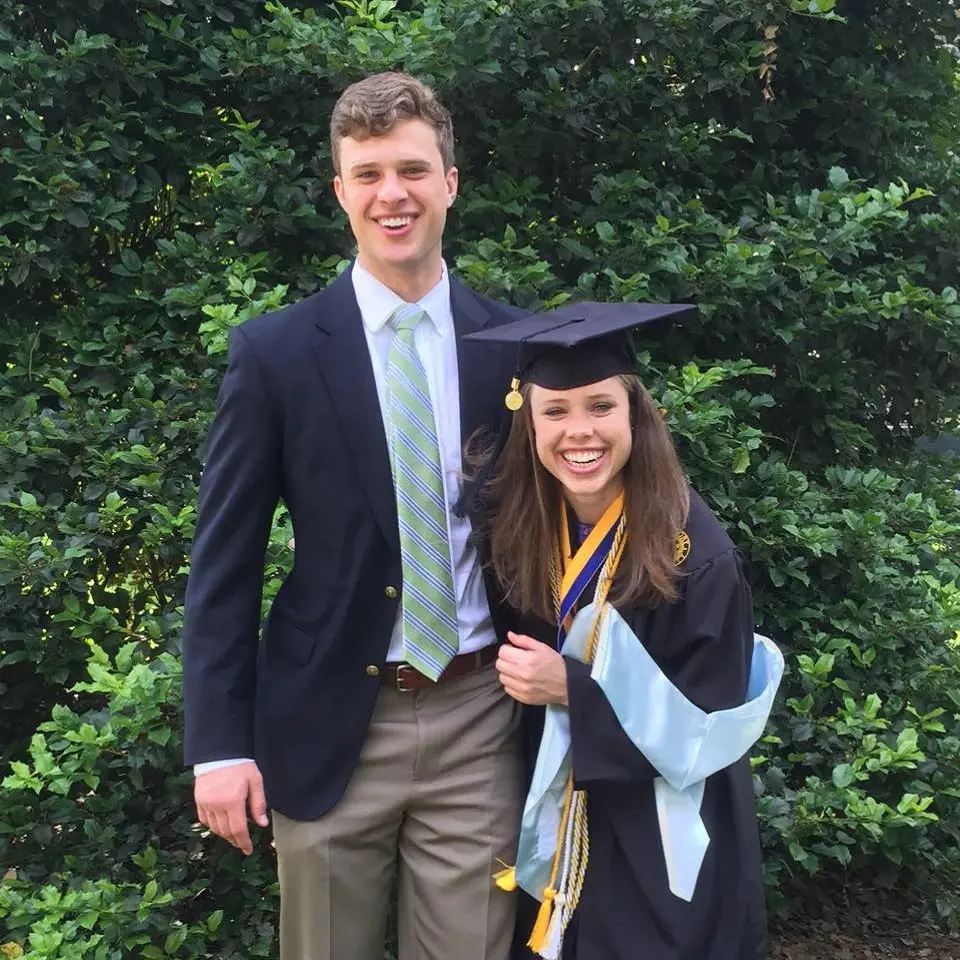 Butker attending his sister's graduation ceremony in May 2015