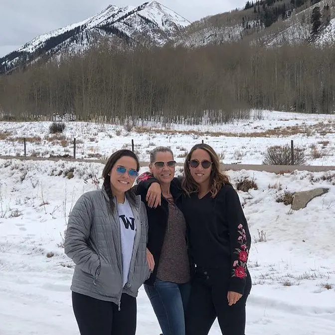 Christine with her daughter Madison and Montana.