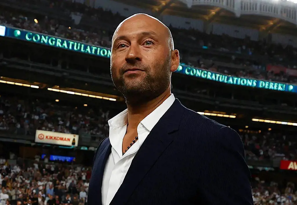 Derek Jeter at Yankee Stadium on September 9, 2022