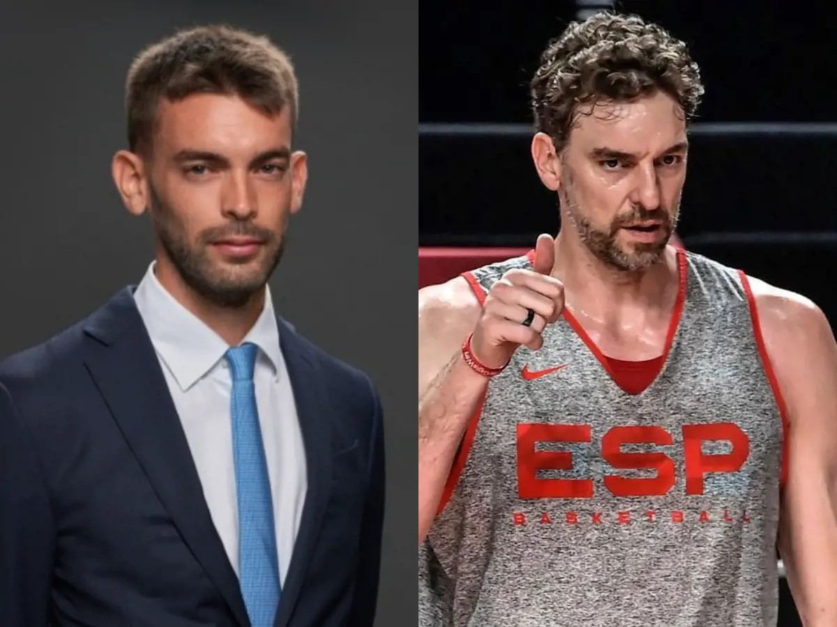 (Right) Pau donning Nike sponsored ESP Basketball shirt in July 2021