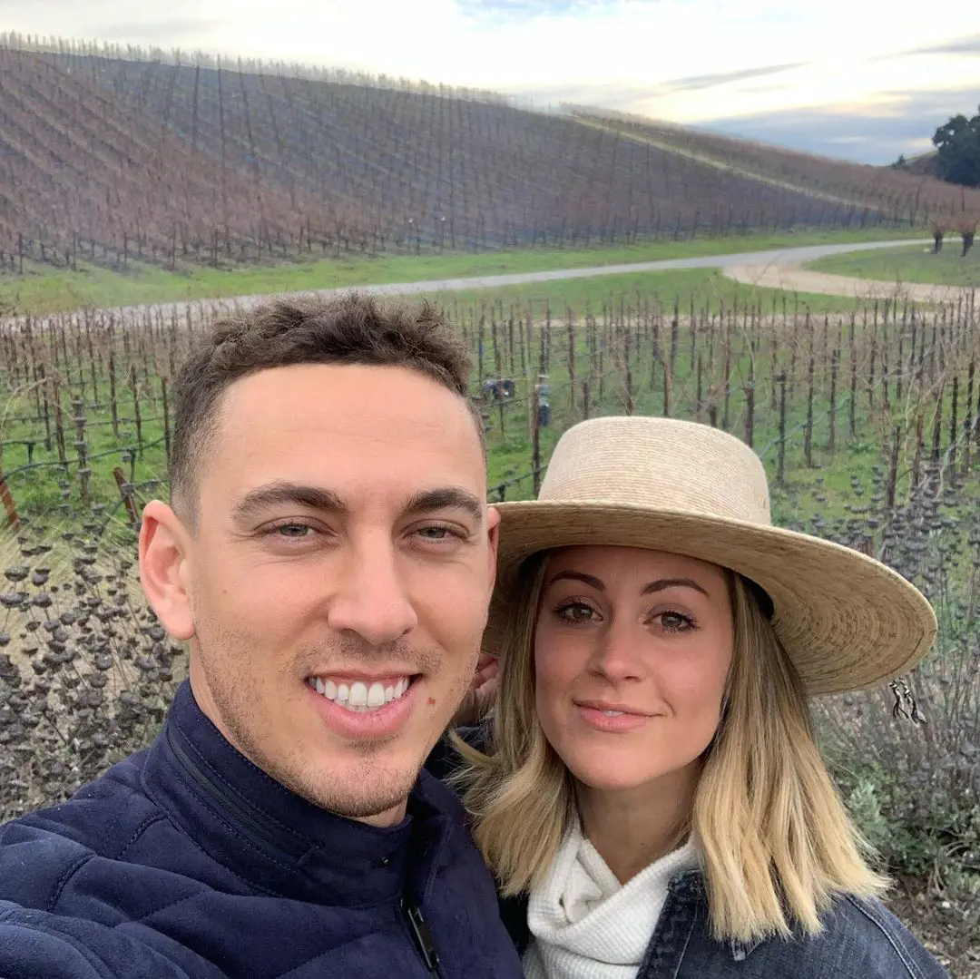 Austin and Nicole celebrates their 2nd year anniversary in Booker Vineyard, January 2020