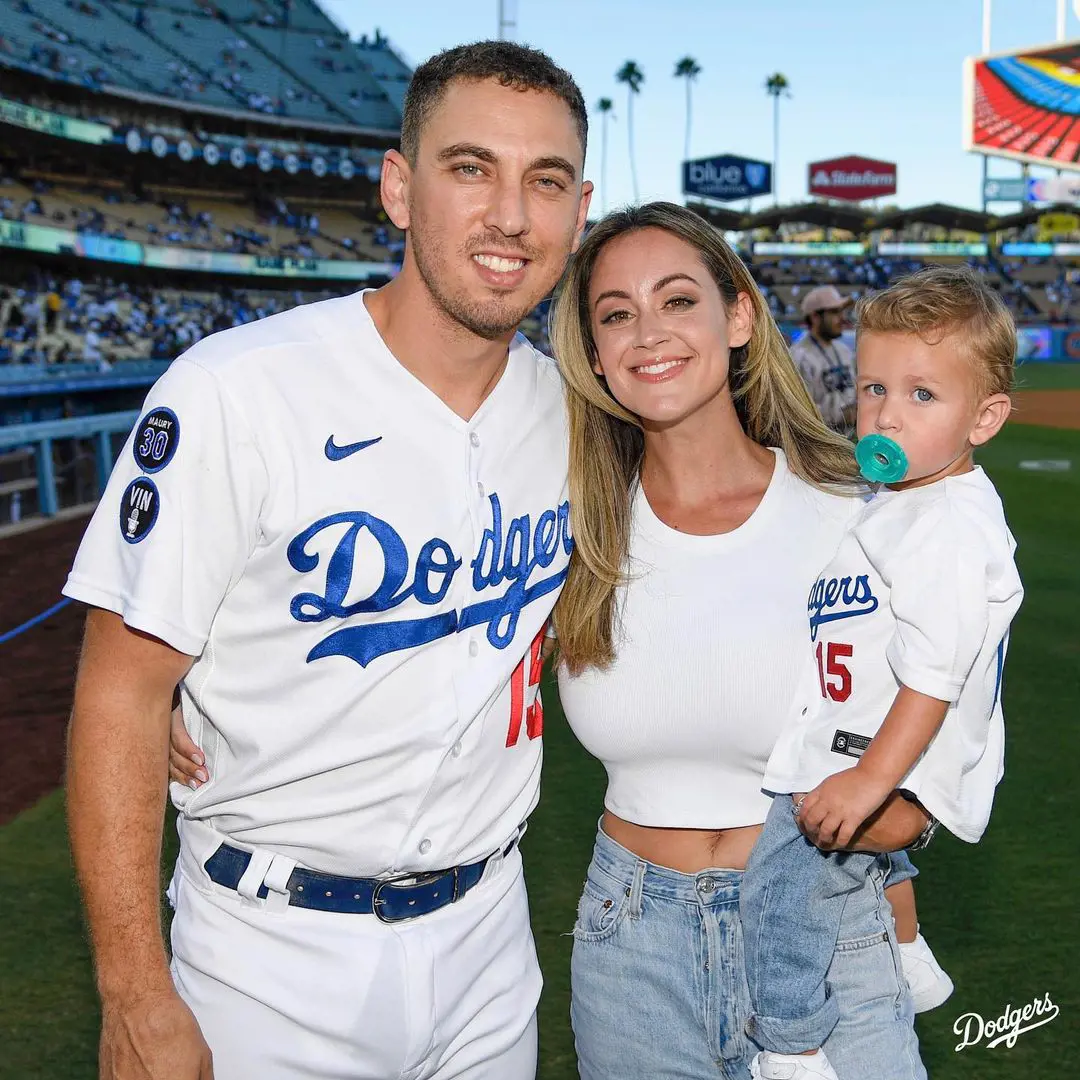 Austin meets Nicole and Royce after the game at Dodger Stadium in September 2022