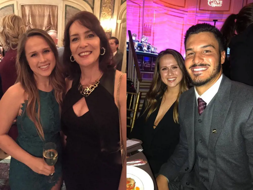 (Right) Laura and Nolan at 2018 Gold Glove Awards