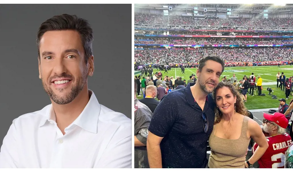 Clay and Lara at Eagles vs. Chiefs on February13, 2023.