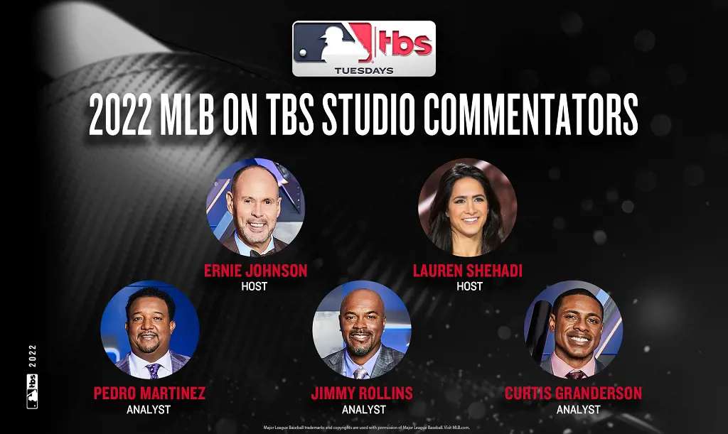 Some of the five TBS announcers on MLB for the 2022-23 season.