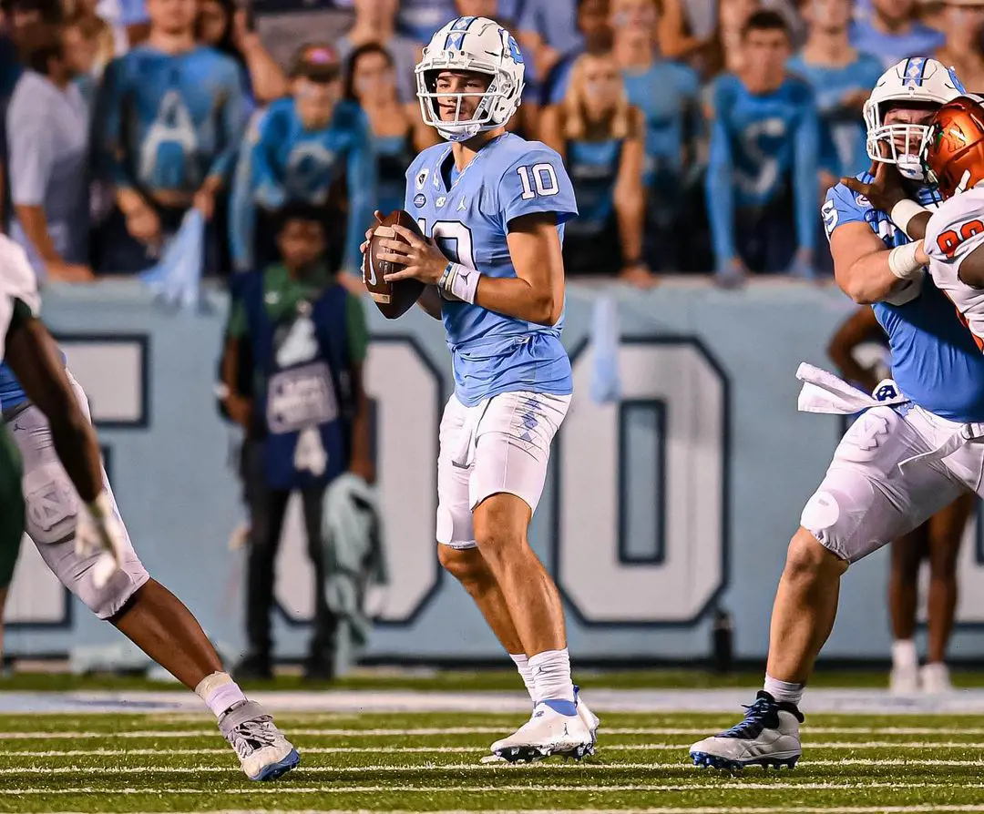 Drake is a football quarterback for North Carolina Tar Heels. 