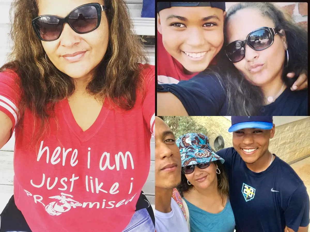 (Left) Ana at Parris island South Carolina, on June 30, 2017