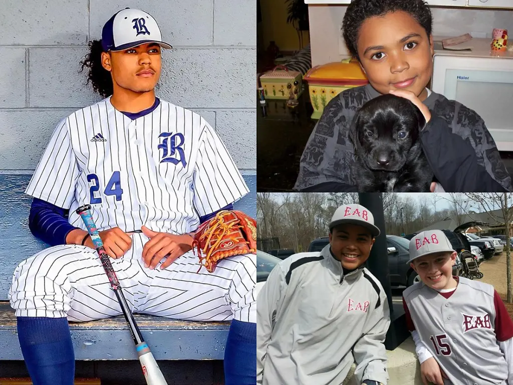 (Right) Taj playing baseball at Midway Park in Cumming GA in 2013