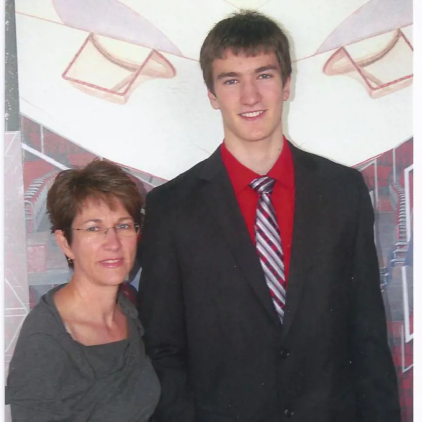 Roy and his mom Lisa at Saguenéens de Chicoutimi in June 2013