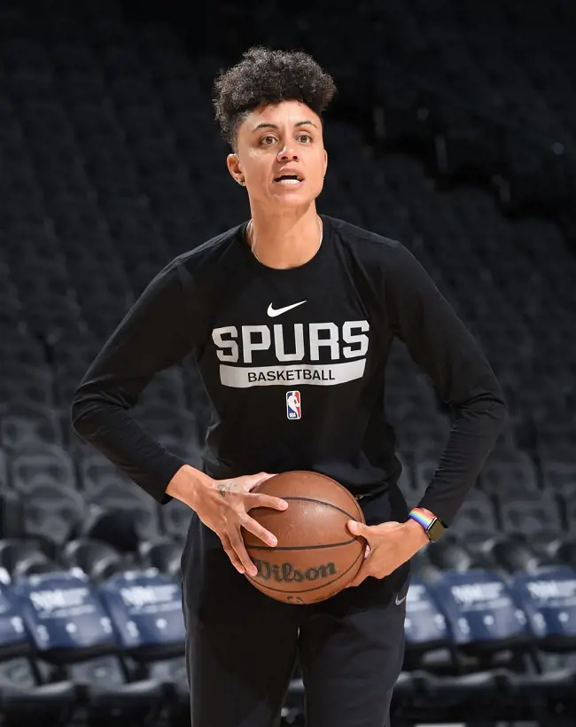 Candice during the San Antonio training camp on November 28, 2022.