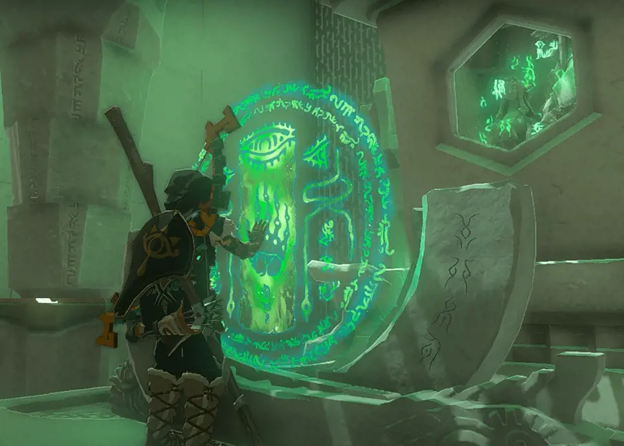 Zoniate Shield treasure can be acquired in the Ren Iz Shrine.