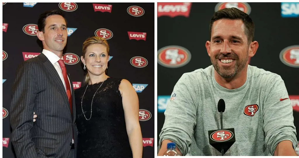 Coach Kyle and his beloved Mandy at an NFL event in 2017 in California.