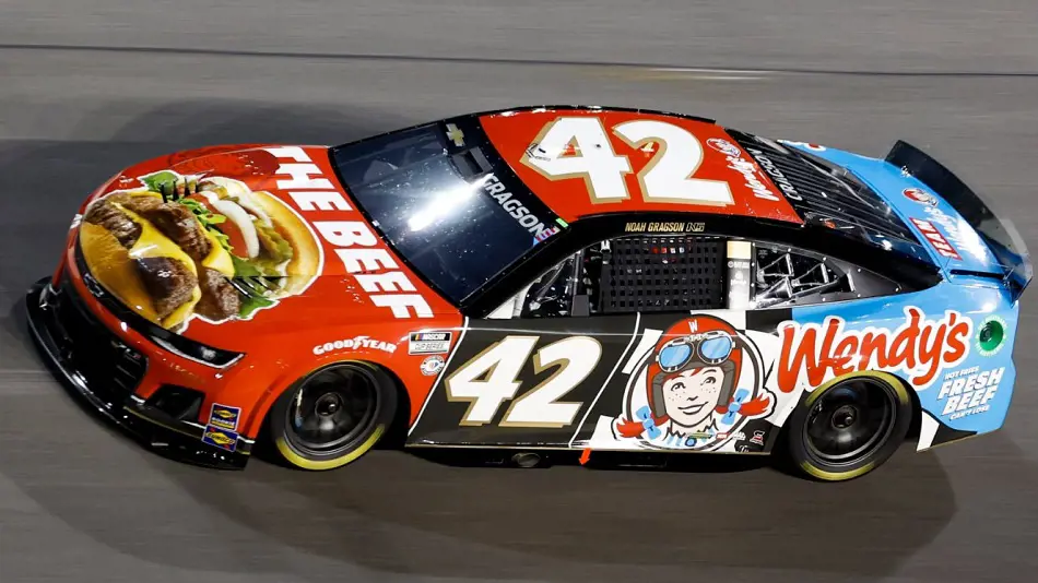 Noah Gragson's No. 42 at the 2023 Daytona 500