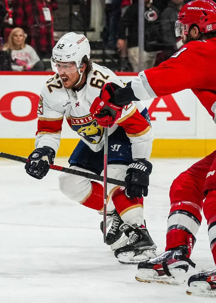 Brandon Montour during Conference finals at PNC Arena in May 2023