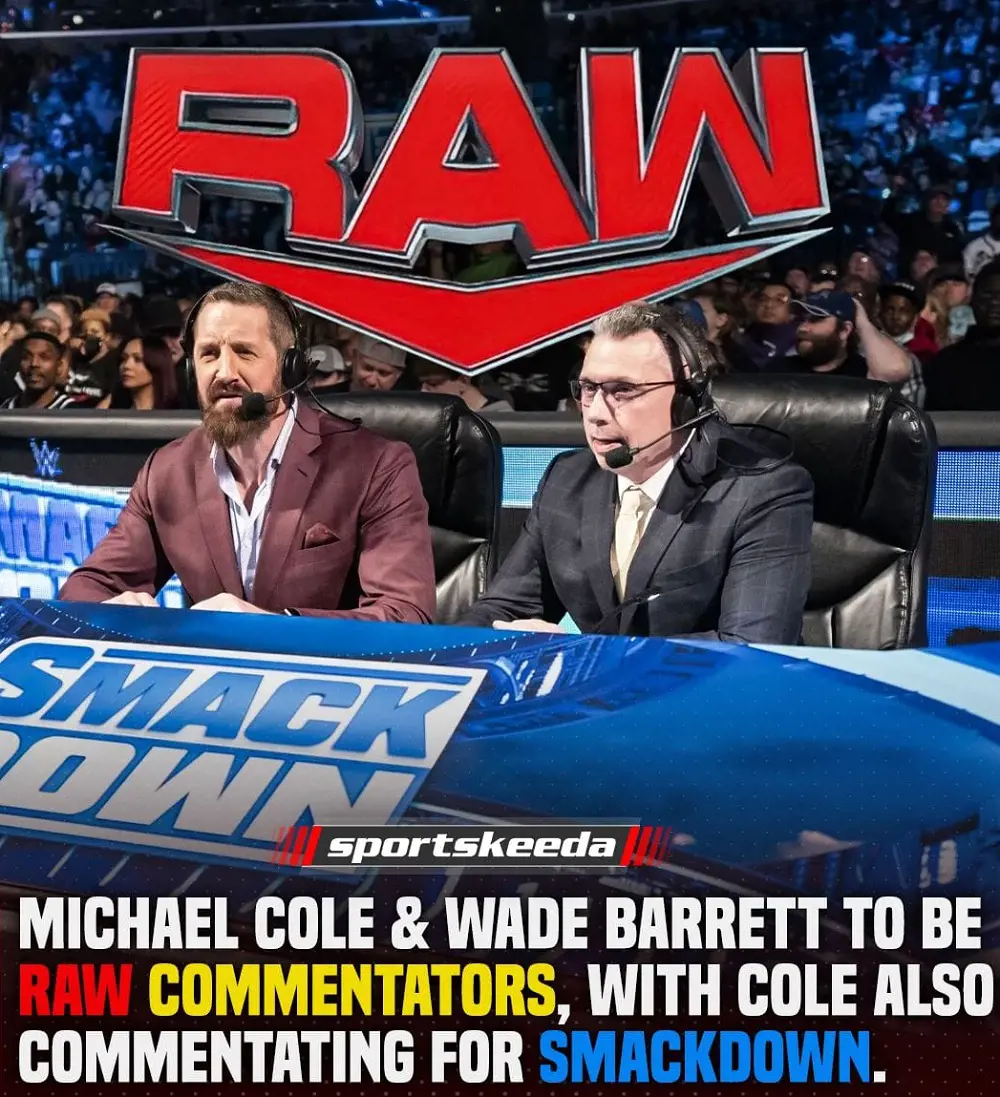 Wade and Cole to be Monday Night RAW commentary duo