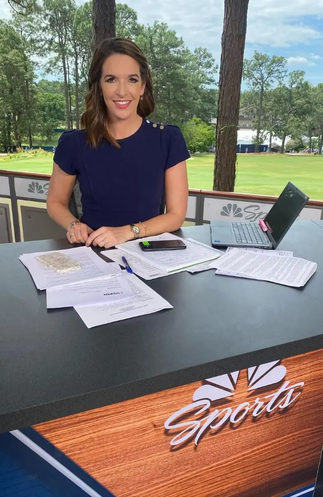 Cara at the NBC studio at Southern Pines, North Carolina.