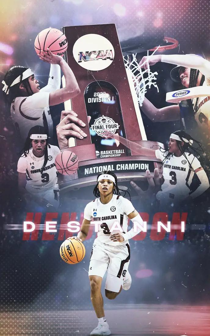 Hernderson won the 2022 NCAA national championship with South Carolina