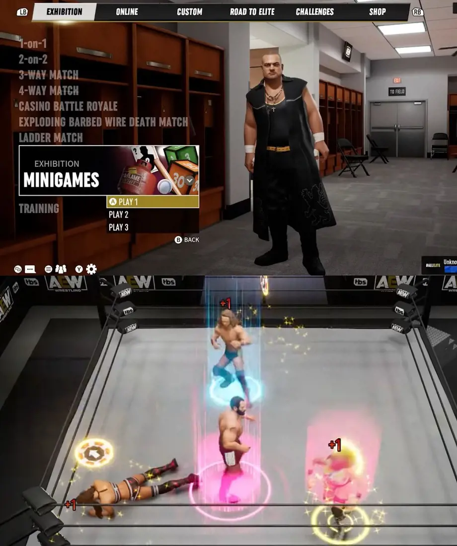 Sneak Peek of AEW Fight Forever mini-games