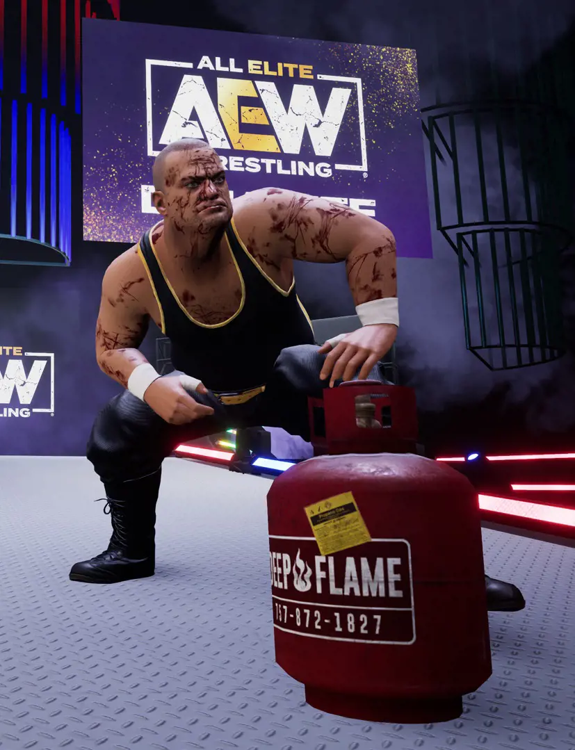 AEW hidden weapons such as a pressure drum can be found in the game