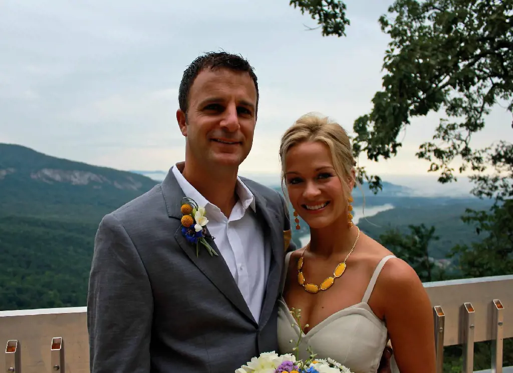 Laura with Nathan Sanko on their big day in September 2012