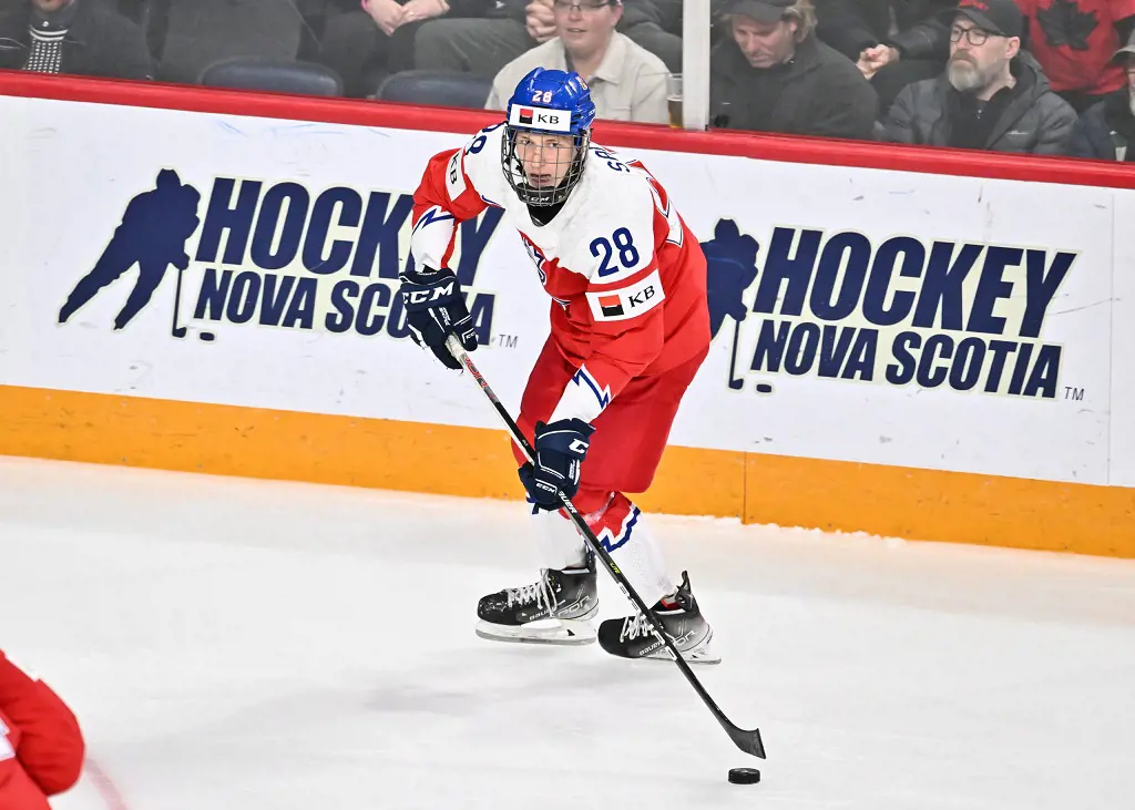 Eduard Sale during a match at Hockey Nova Scotia in Dartmouth