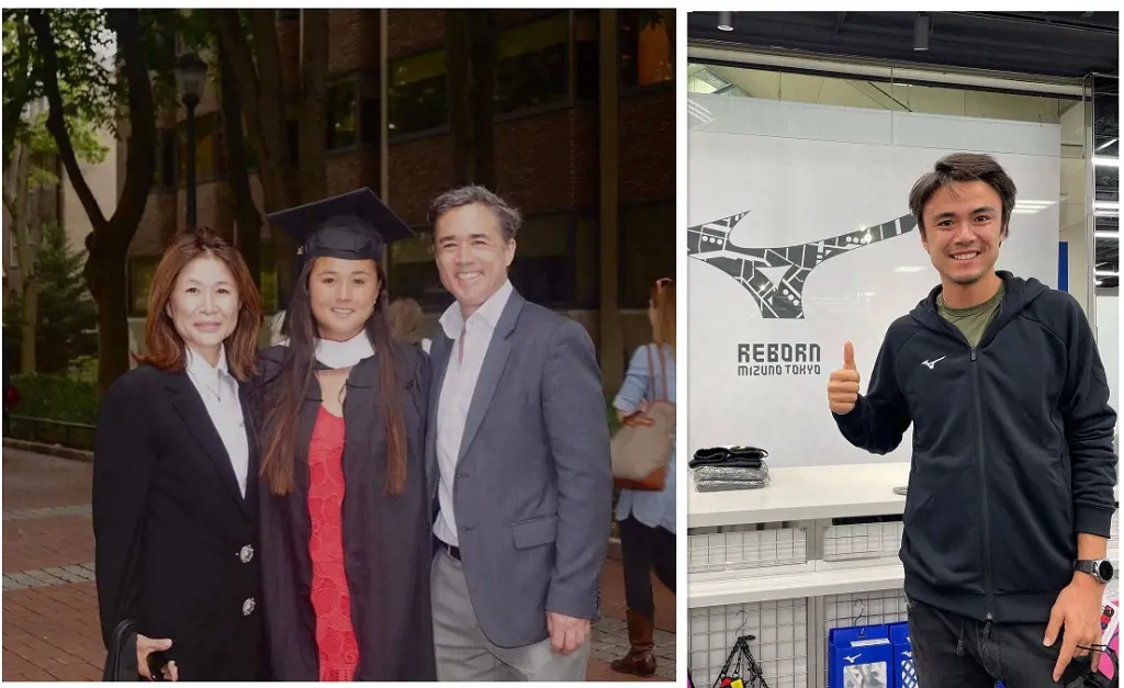 Taro's father and mother attending his sister graduation at the University of Pennsylvania in 2017.