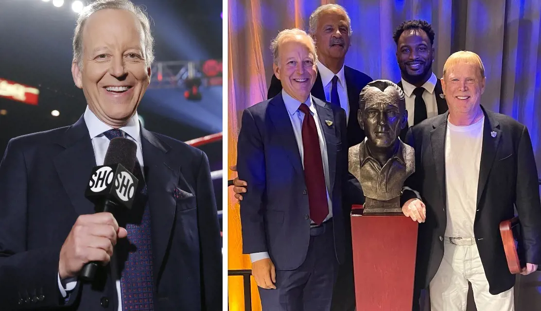 Gray with AI Davis and John Madden at the 2022 California Sports Hall of Fame.