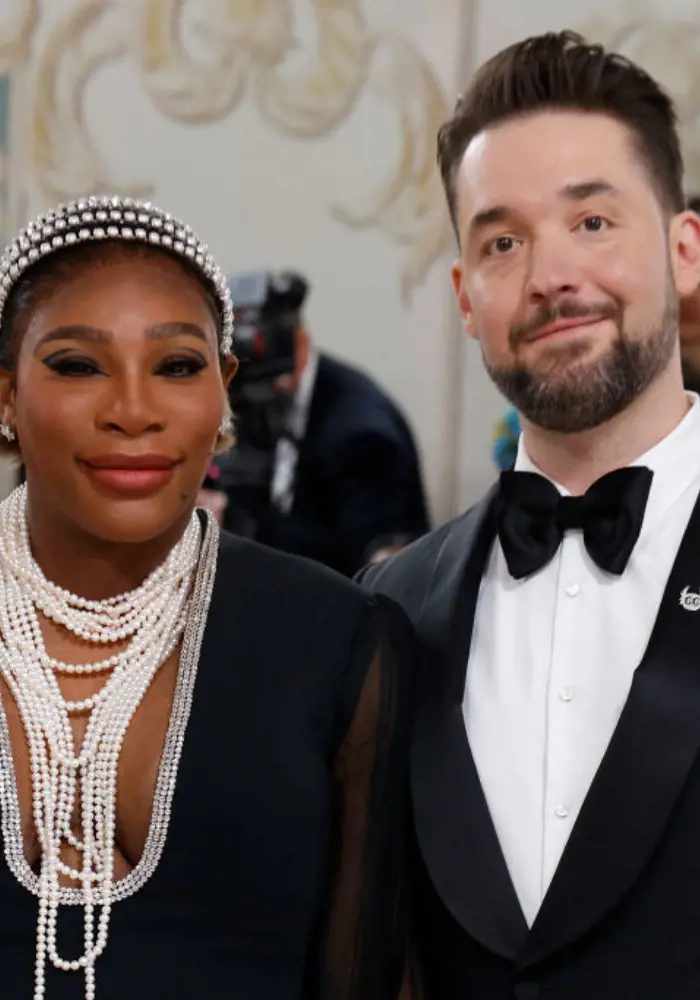 Serena Williams with her husband Alexis Ohanian.