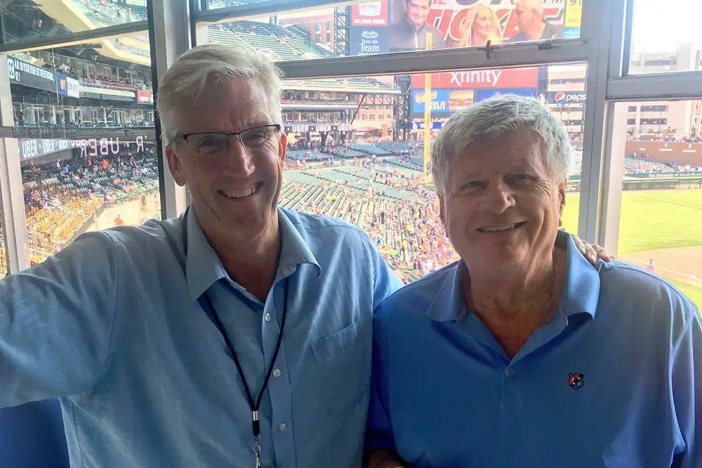 Dickerson (left) and Price (right), during a live game in August 2017.