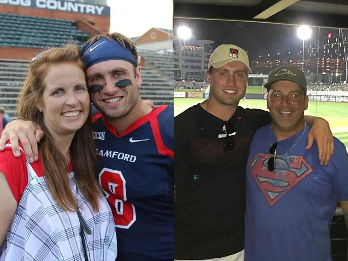 Hodges with his loved ones, Amy (L) and Zane (R) 