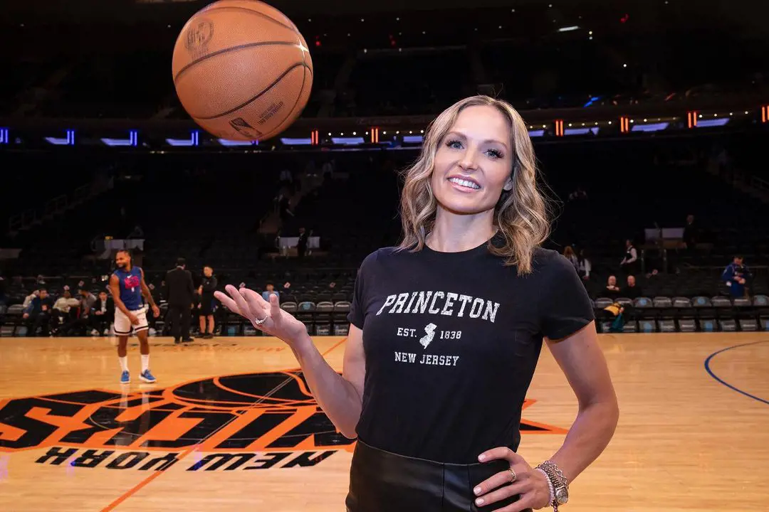 Rebecca Haarlow at Madison Square Garden on April 14, 2023