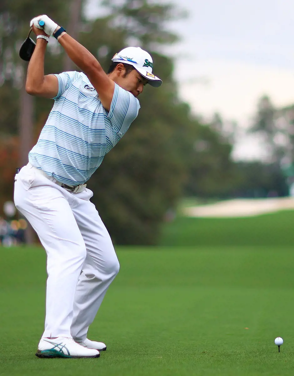 Hideki Matsuyama aims for the stroke at the Masters in April 2021