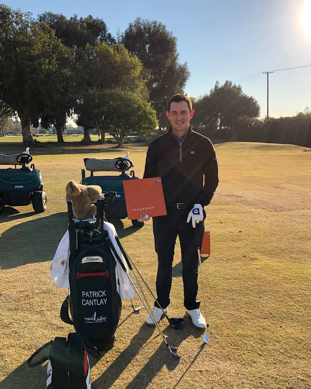 Patrick Cantlay after winning the 2020 Zozo Championship.