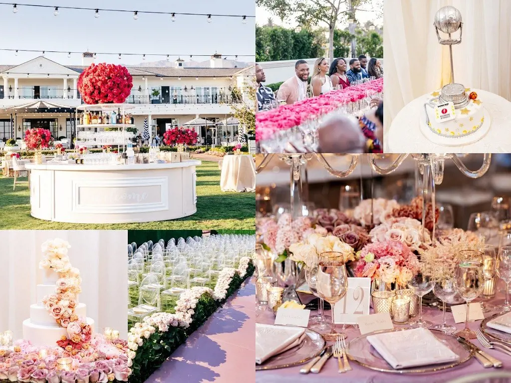 Lillard's lavish ceremony at the Rosewood Miramar Beach, Montecito, CA