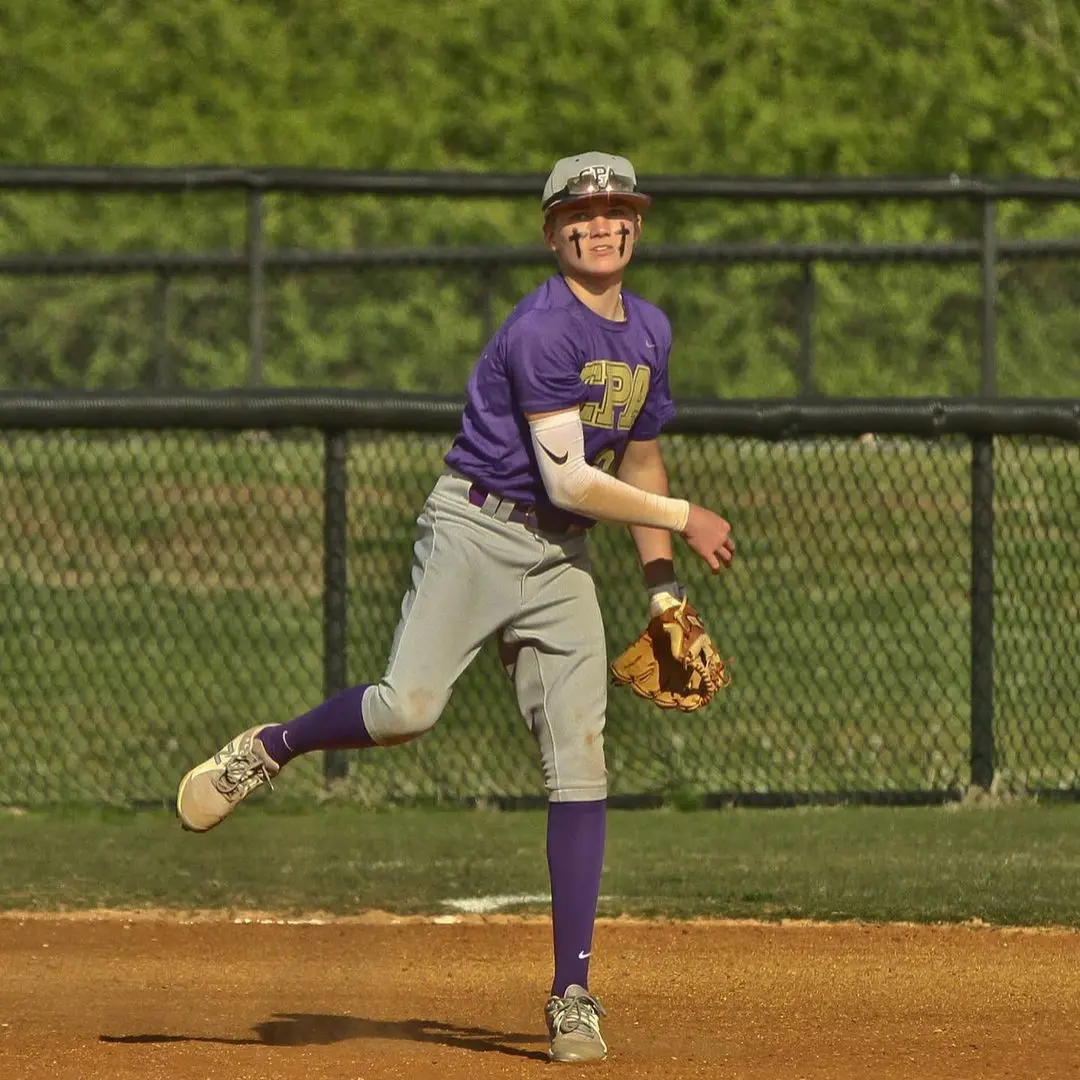 Chase during 2020-2021 HVAC baseball championship in May 2021