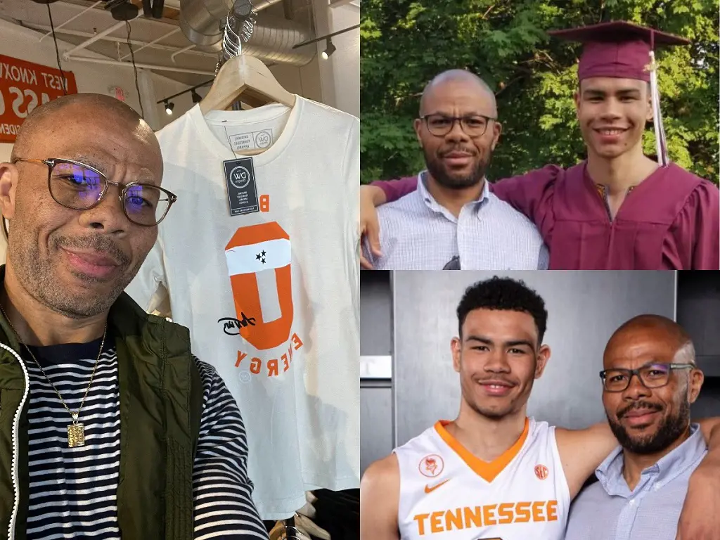 Olivier takes snapshot with Christian after agreeing to join the University of Tennessee in May 2019