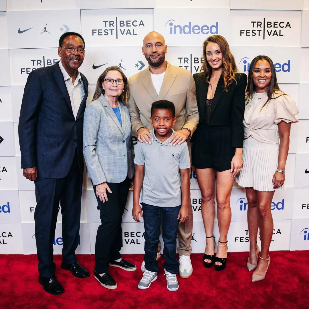 Sanderson(left) attending the The Captain film premiere at Tribeca Film Festival on June 14, 2022. 