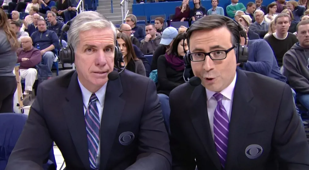 Ian Eagle (right) will now be the lead announcer and is pictured with his broadcasting partner Jim Spanarkel (left)