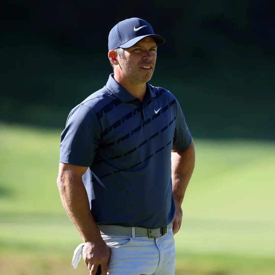 Paul Casey at Riviera Country Club on February 29, 2022