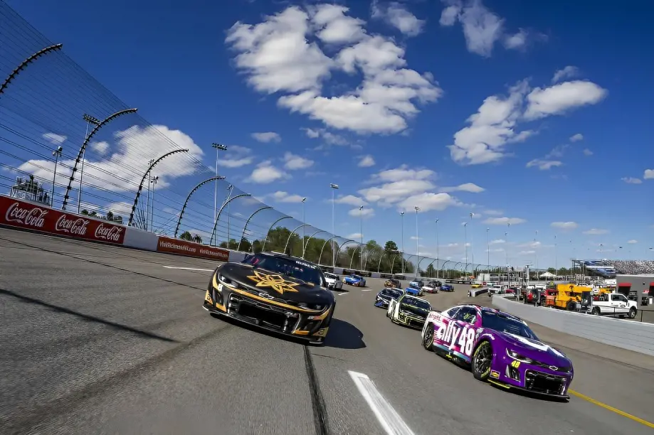 The race track is set for the Cook Out 400 event on July 30