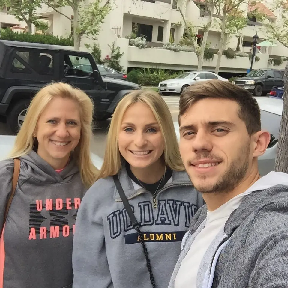 Brittany with Diana and Devin outside San Diego, California streets in May 2018