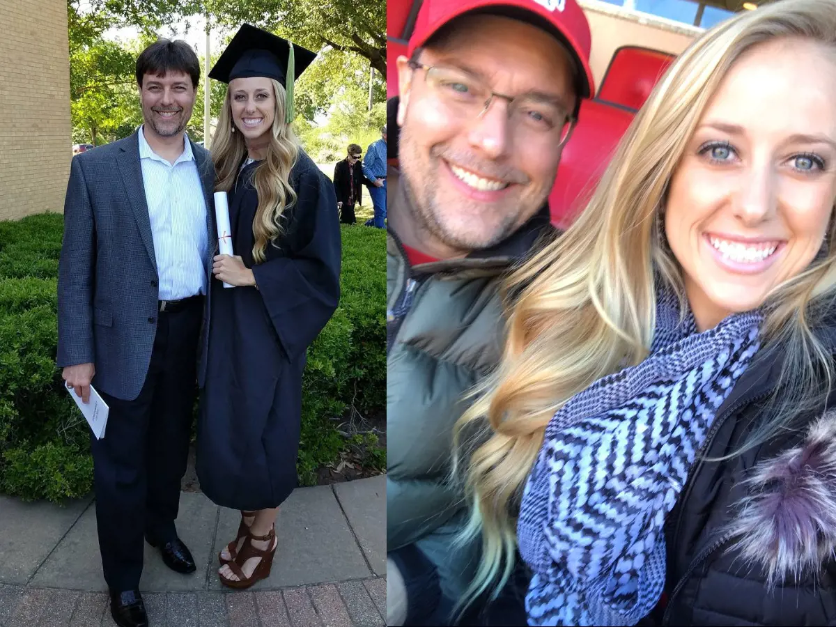 Brittany with Martin during her graduation in May 2017