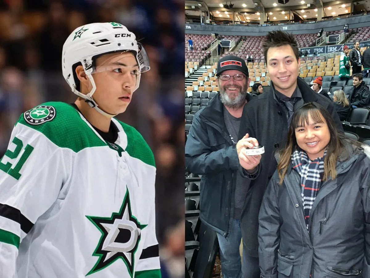 Hugh and Mercedes at Jason's NHL debut game in February 2020