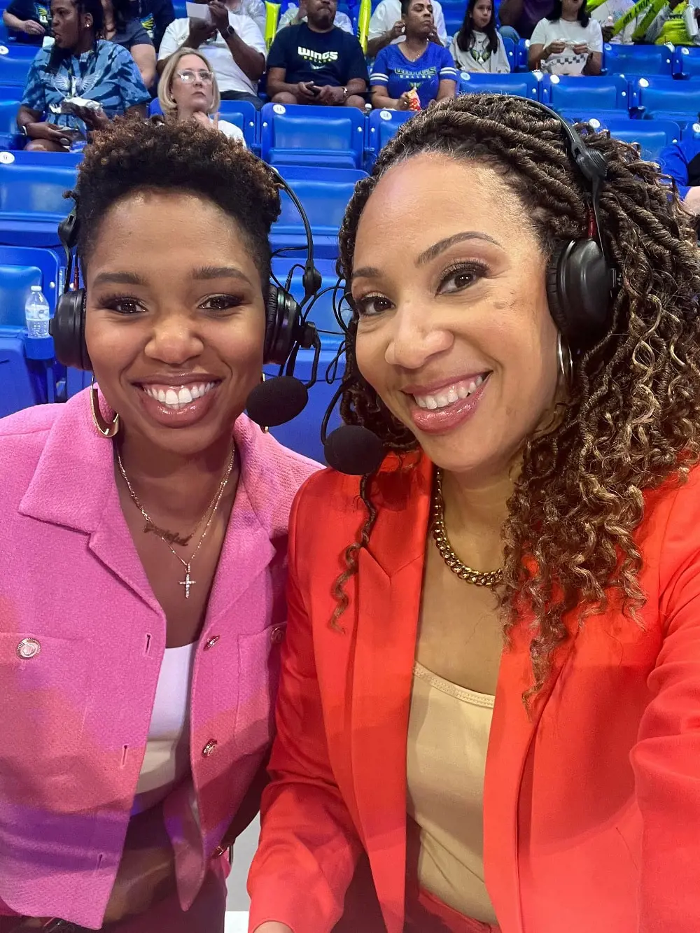 Tiffany Greene (right) alongside Monica McNutt (left)