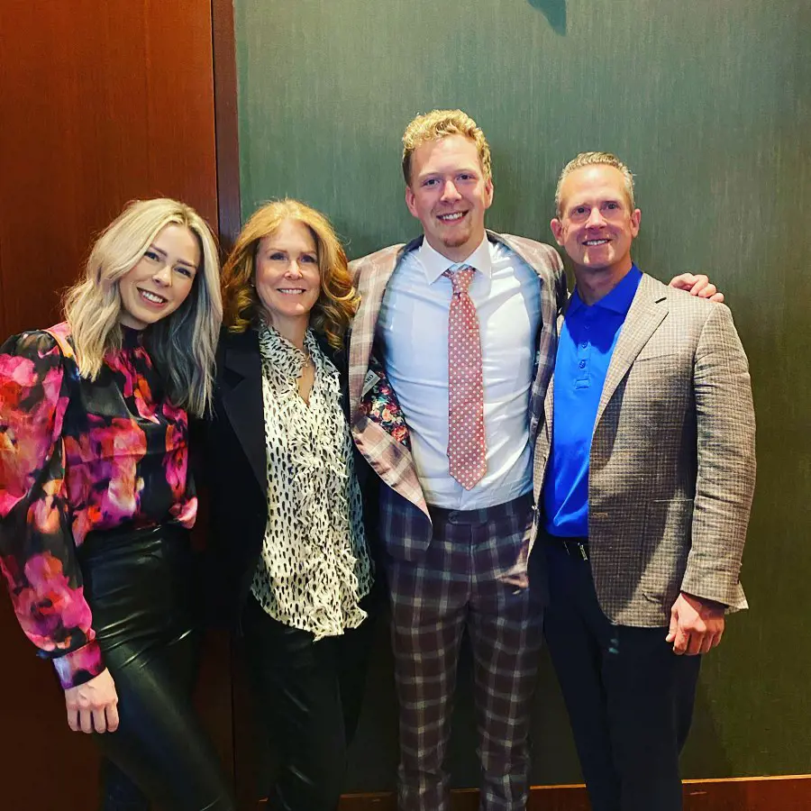 From left, Alanna, Nicole, Luke and AI looking happy after the NHL Draft.