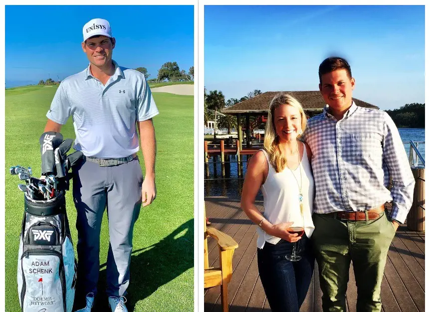 Schenk and his partner, Kourtney at Ponte Vedra, Florida, On April 16, 2018